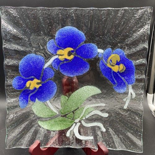 皿・プレート Fused glass platter beauty artist made $_12.JPG?set_id=880000500F