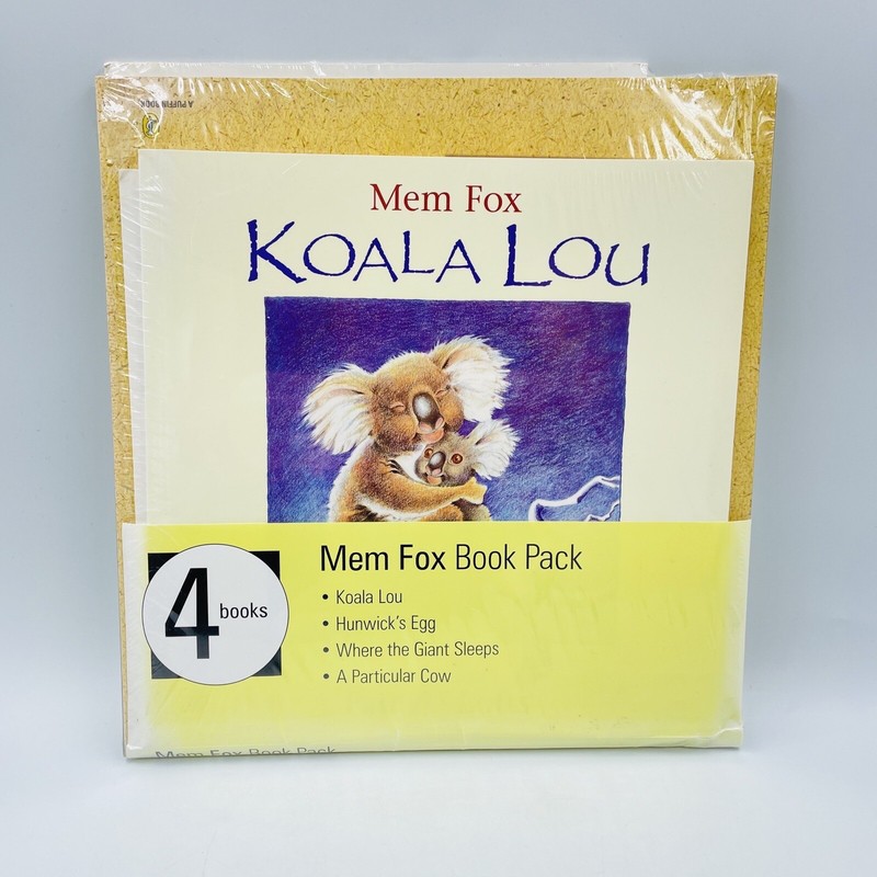 4 x Mem Fox Paperback Books Koala Lou/Hunwick's Egg/Where the