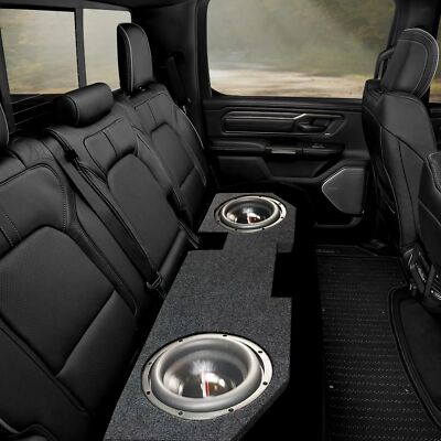 QPower QDODGE104DOOR Dodge Quad Cab '02-15 Dual 10'' Truck Subwoofer Box