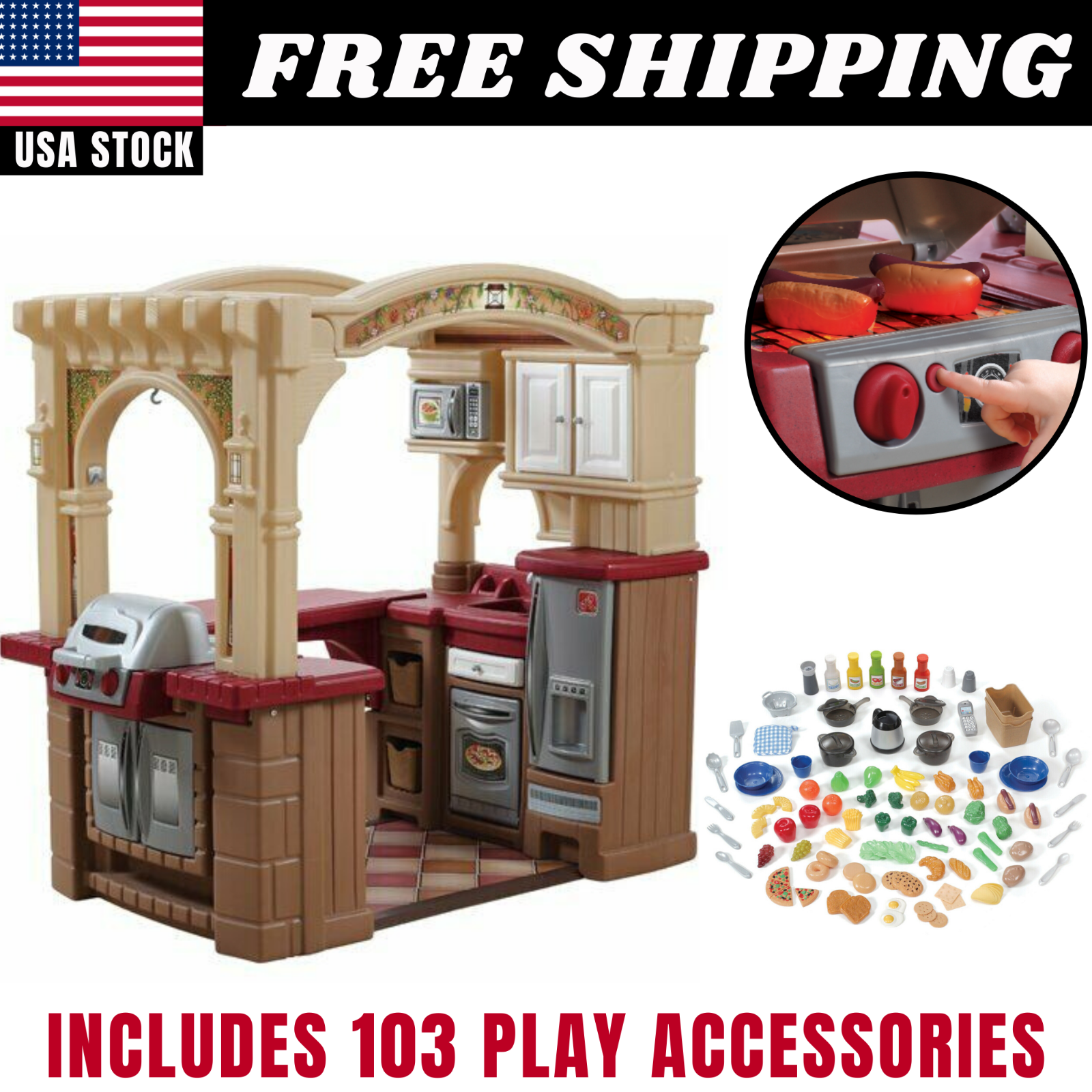 walk in play kitchen