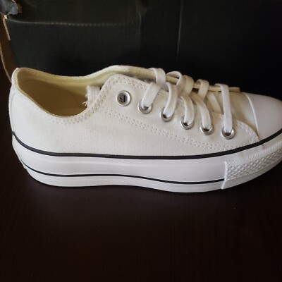 Size 5 - Converse Chuck Taylor All Star Lift Low White Black W