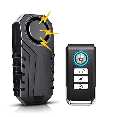 Bike Alarm Horn with Remote Loud 113dB Vibration Sensor Waterproof Motorcycle US