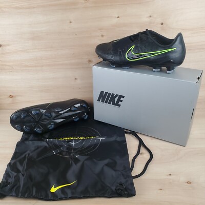 NIKE PHANTOM VENOM ELITE FG ACC SOCCER CLEATS BLACK/VOLT AO7540 SZ: