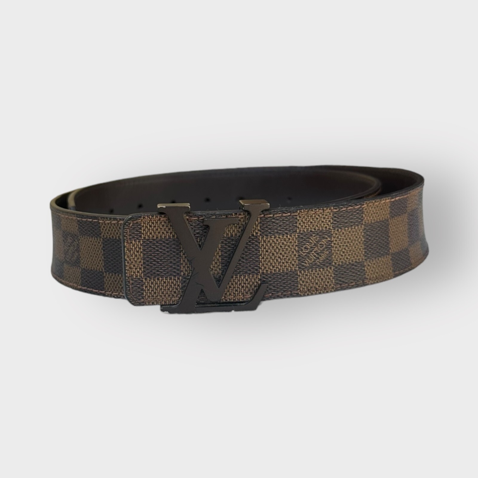 Authentic Louis Vuitton Belt LV Ebene Ceinture Initial
