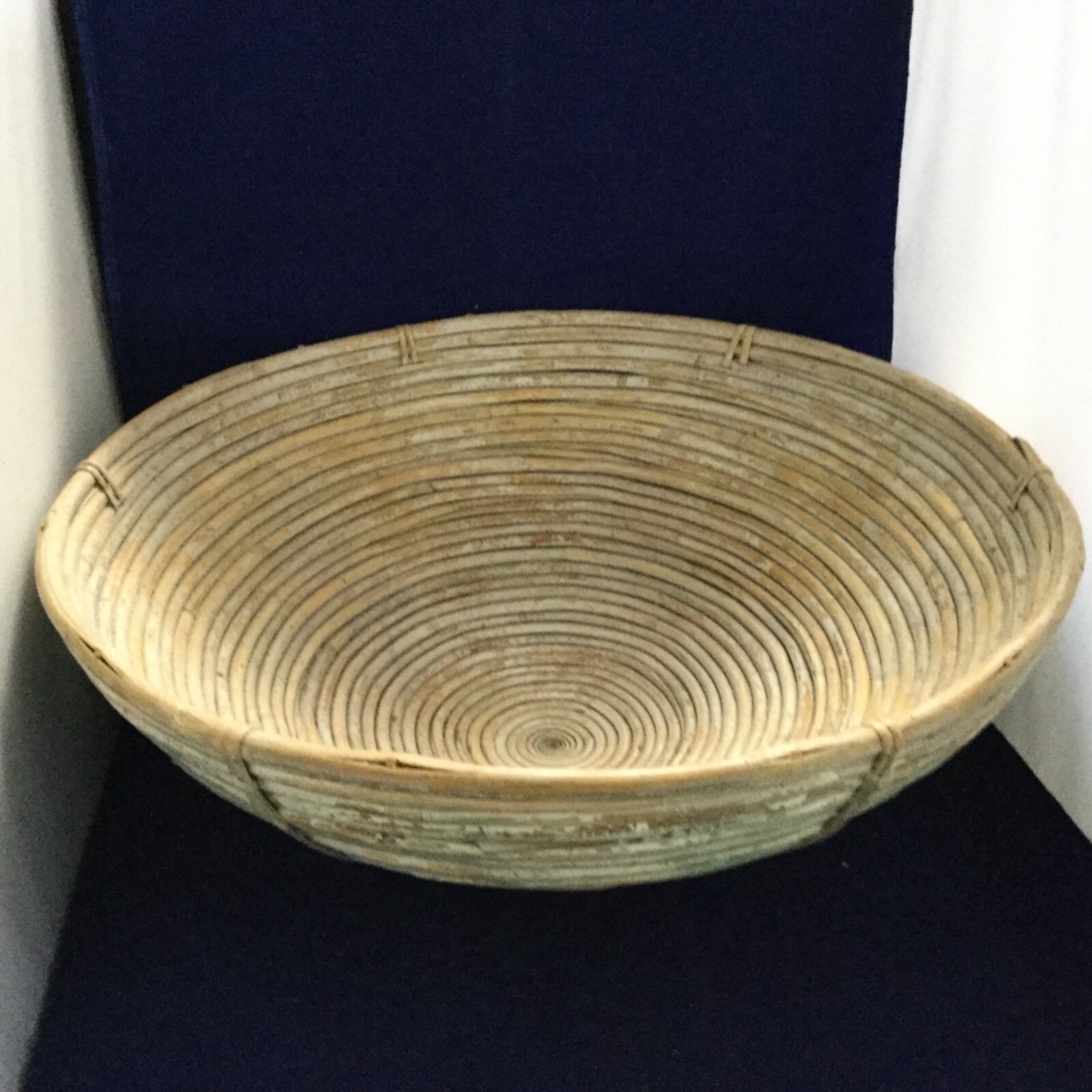 Large handmade decorative bowl, 16” wide, 10 1/4” deep