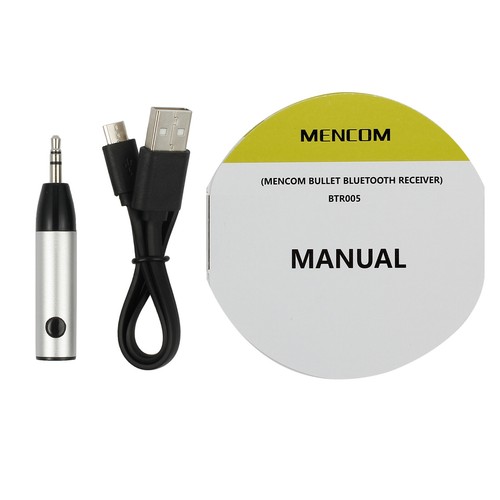 Car Aux Mini Bullet 3.5mm Music Receiver Audio Adapter Wireless bluetooth V4.1