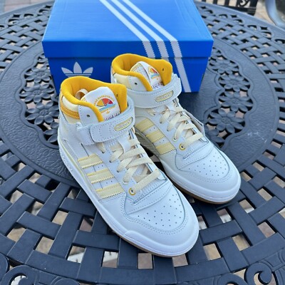 Adidas Originals Forum Mid J Summer Camp Easy Yellow Kid's Athletic Shoes IF2676