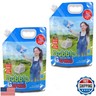 2 Packs Concentrated Bubble Solution for Bubble Machine，Blow Bubbles Solution Toy for Birthday, Summer, Safe and Fun, Easy to Use, Leak-Proof and Portable (Bubble Solution)