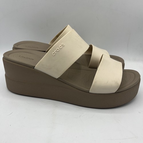 SCHOLL ● Cork Croc Sandals - Beige Crocs Classic Unisex Mega Crush Sandals Beige Adjustable