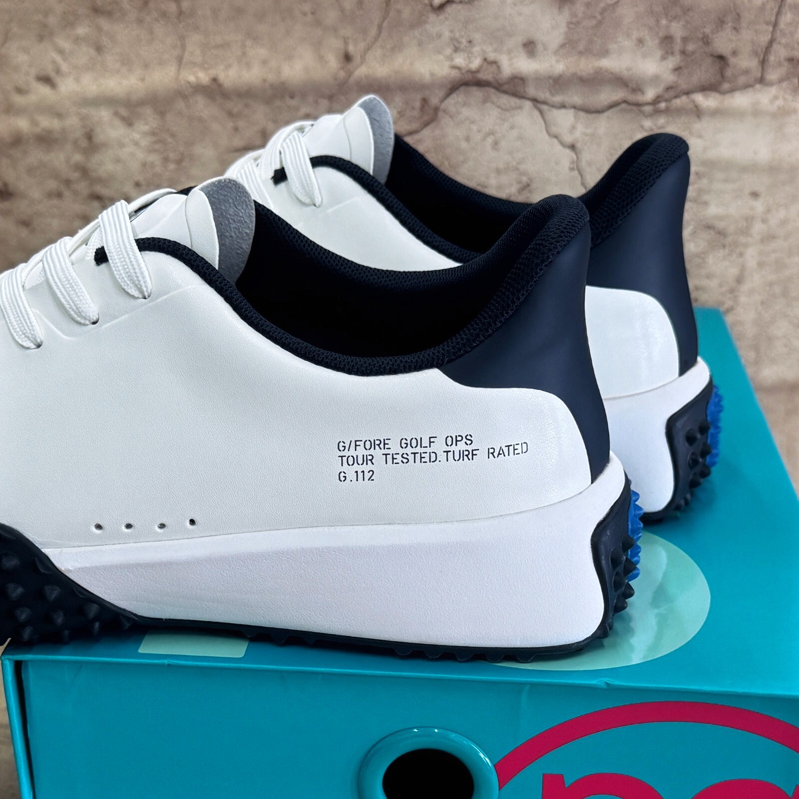 G/Fore Fore G4 G.112 Mens Golf Shoe Sneaker US 10 11 12 SNOW/TWILIGHT