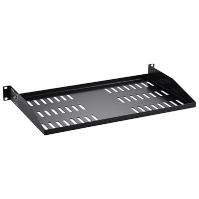 VEVOR 2PCS 1U Server Rack Shelf 10"/254 mm Depth Vented Rack Mount Shelf Tray