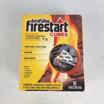 Duraflame Firestart Cubes 18 Pack Firestarters, Start Fires Fast & Easy No Mess