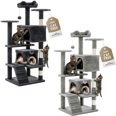 LARGE CAT TREE ACTIVITY CENTRE MULTILEVEL SCRATCHING POST 133CM CLIMBING TOWER