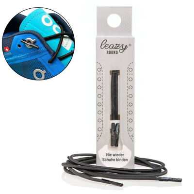 leazy ROUND - elastische Schnürsenkel für Laufschuhe-Tennisschuhe- on Schuhe