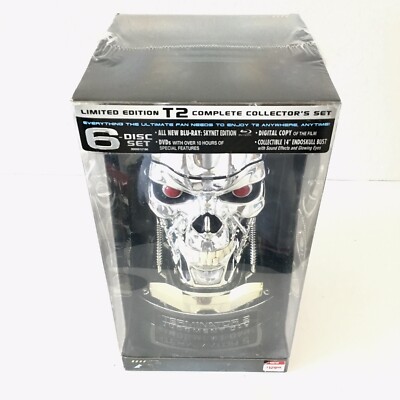 Terminator 2 Judgement Day Skull Limited Edition Collector's 6 Blu-ray DVD Set