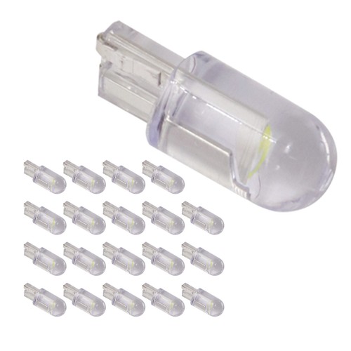 20X T10 194 168 W5W 2825 COB LED License Plate Interior Light Bulbs 6000K White