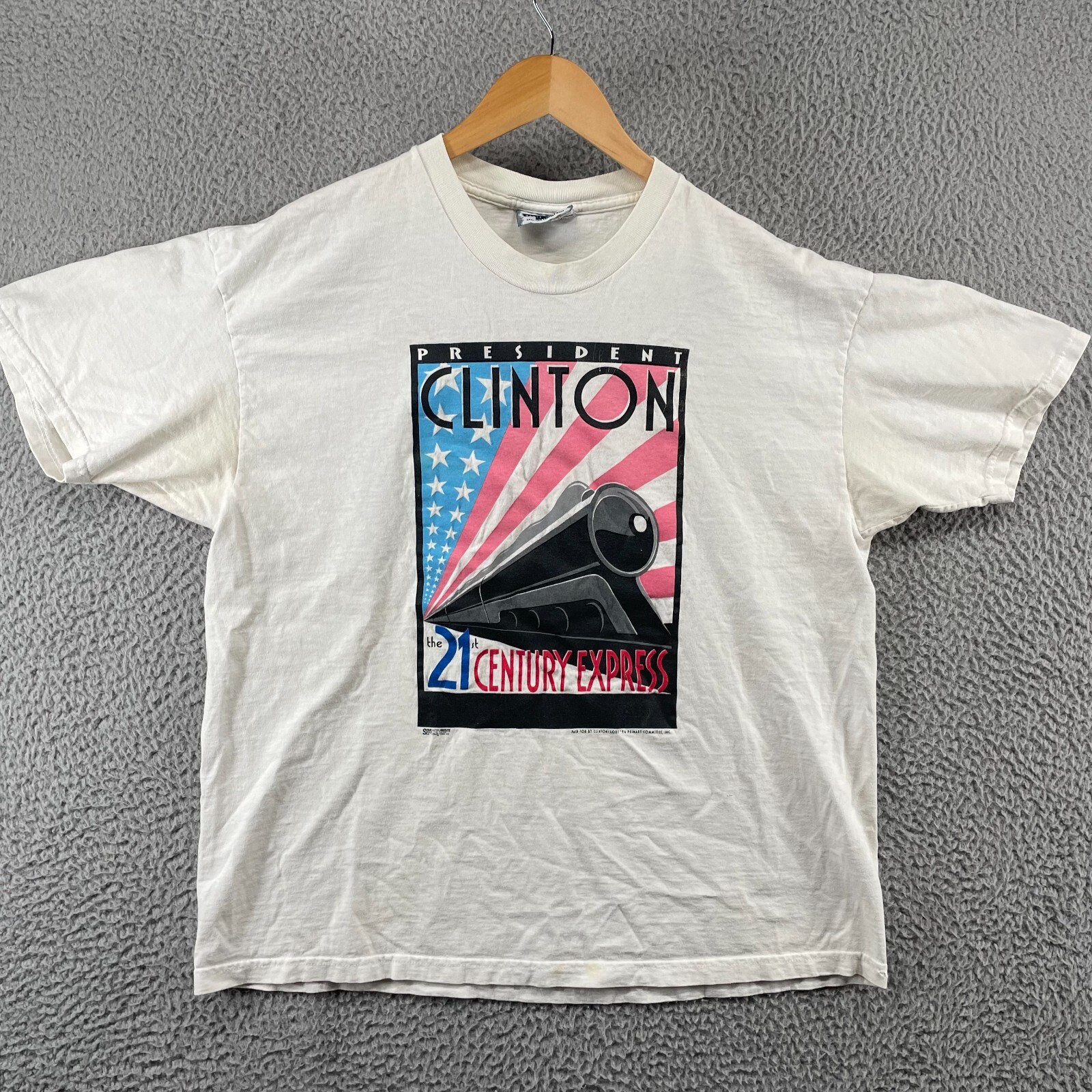 90’S Bill Clinton T-SHIRTS Vintage 90s President Bill Clinton 21st Century Express