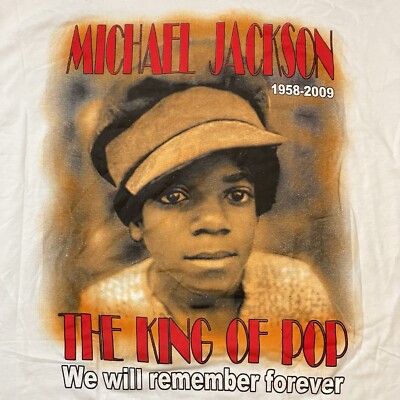 Young Michael Jackson Memorial Shirt Size 3XL Rap Tee Pop Rock Tour Band NOS