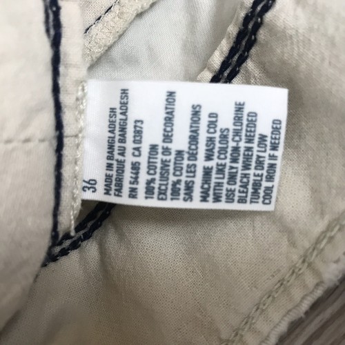 AMERICAN EAGLE OUTFITTERS Men’s Beige Cargo Cotton Shorts Classic Length 36