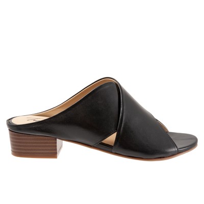 

Женские черные кожаные босоножки на каблуке Trotters Nora T2226-001, Черный, Trotters Nora