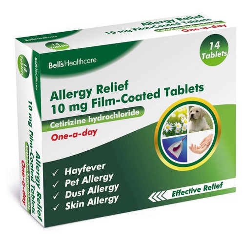 Bell's Healthcare Allergy Relief Film Coated 10mg Pack of 14 Tablets