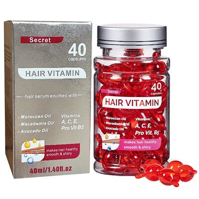 Hair Treatment Serum-No Rinse with Argan Macadamia Avocado Oils-Vita 120 capsule