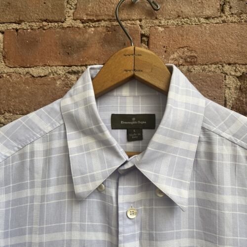 Vtg Ermenegildo Zegna Men's Shirt, Sz Large, Ultraviolet Vtg Ermenegildo Zegna Men's Shirt, Sz Large, Ultraviolet
