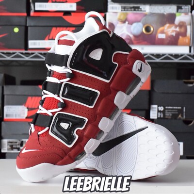 Men's Size - Nike Air More Uptempo '96 Bulls Varsity Red Black White 921948-600