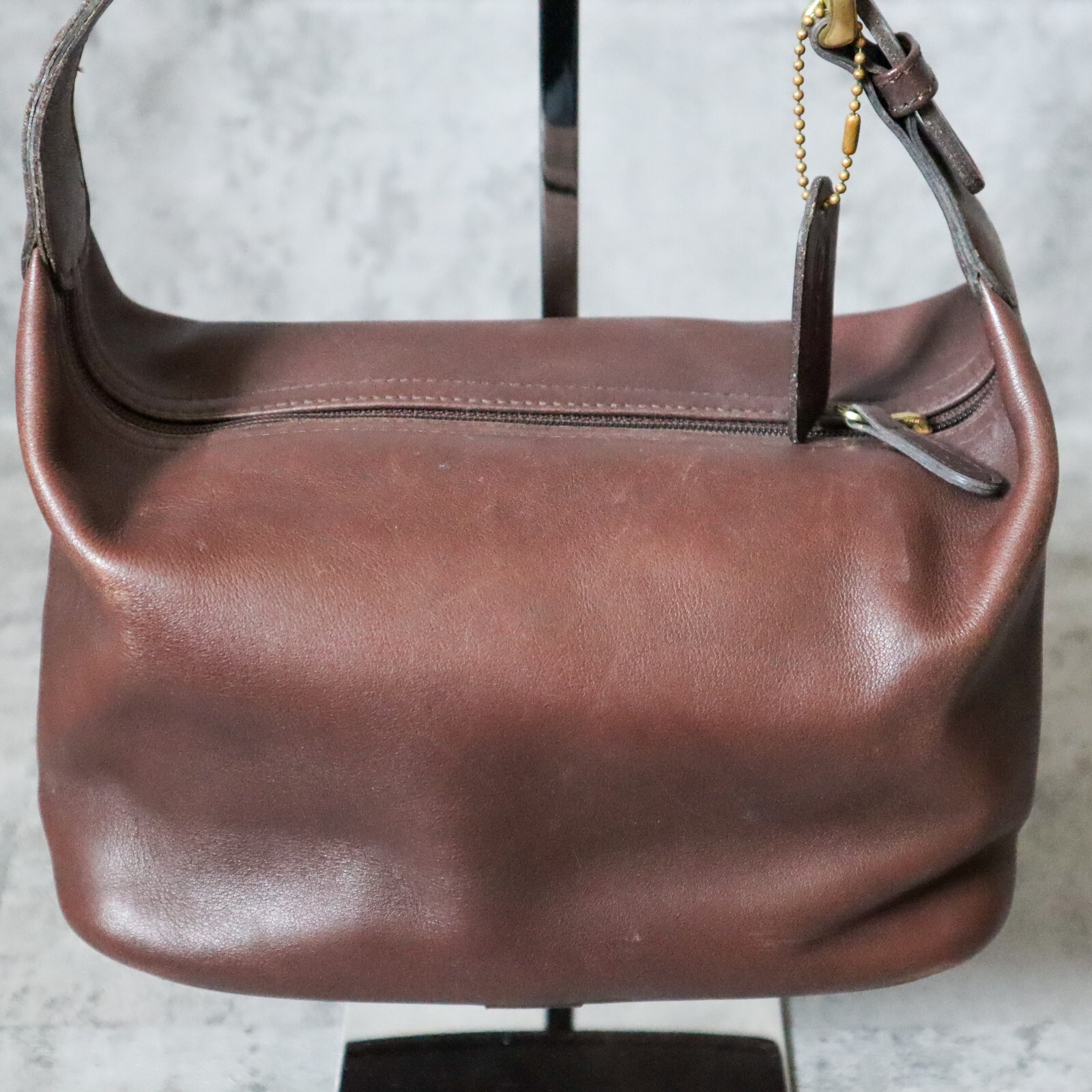 OLD COACH オールドコーチ 4145 マホガニー　ミニホーボー Vintage Coach Mini Soho Leather Hobo Bag Dark Brown 4145