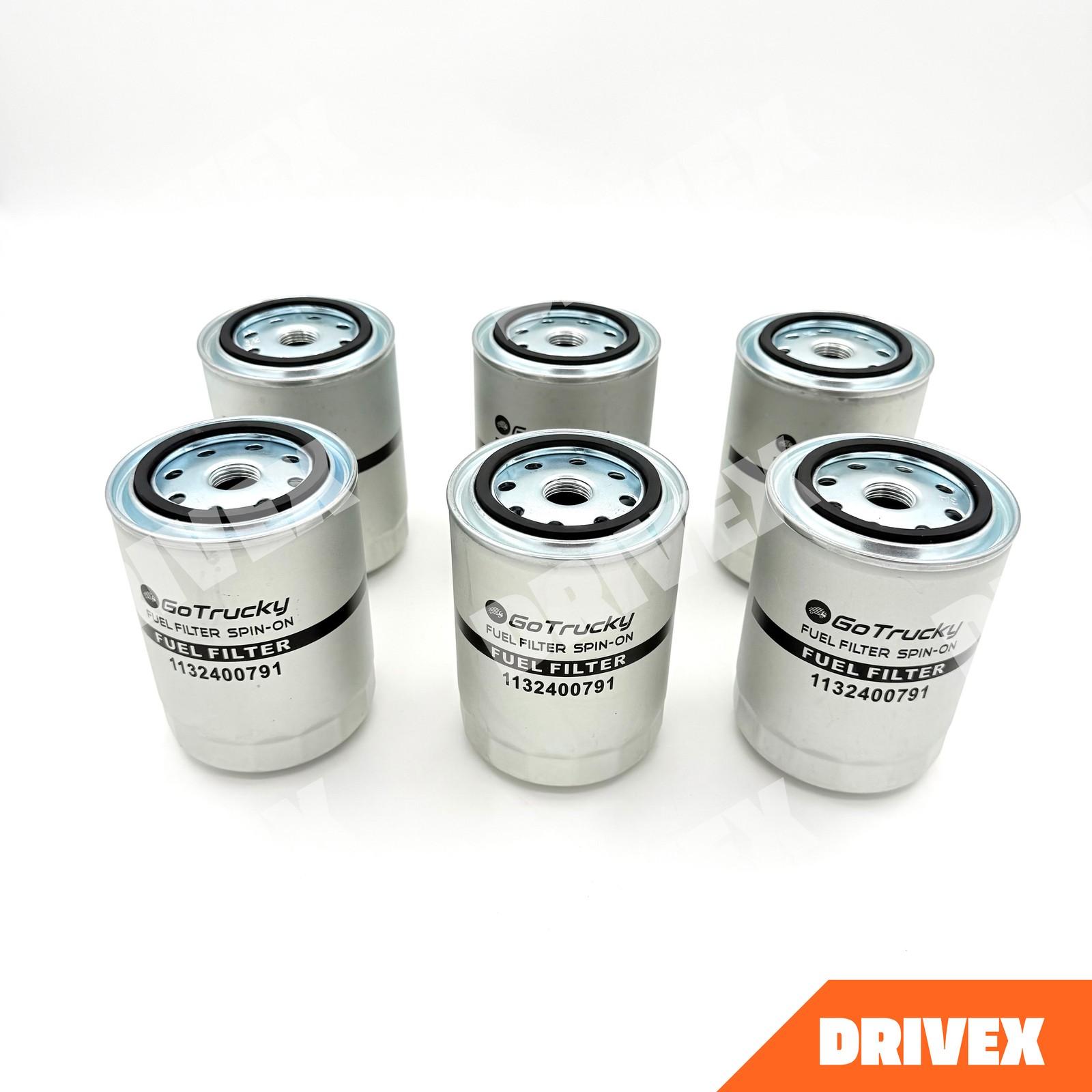 6x Fuel Filter Element For Isuzu NPR NQR NRR FTR FVR 4HE1 4.8L 6HE1 7.1L 89-07