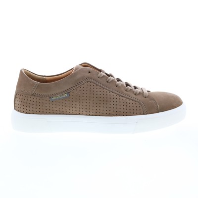 Mephisto Carl Perf Mens Beige Nubuck Lace Up Lifestyle Кроссовки Обувь