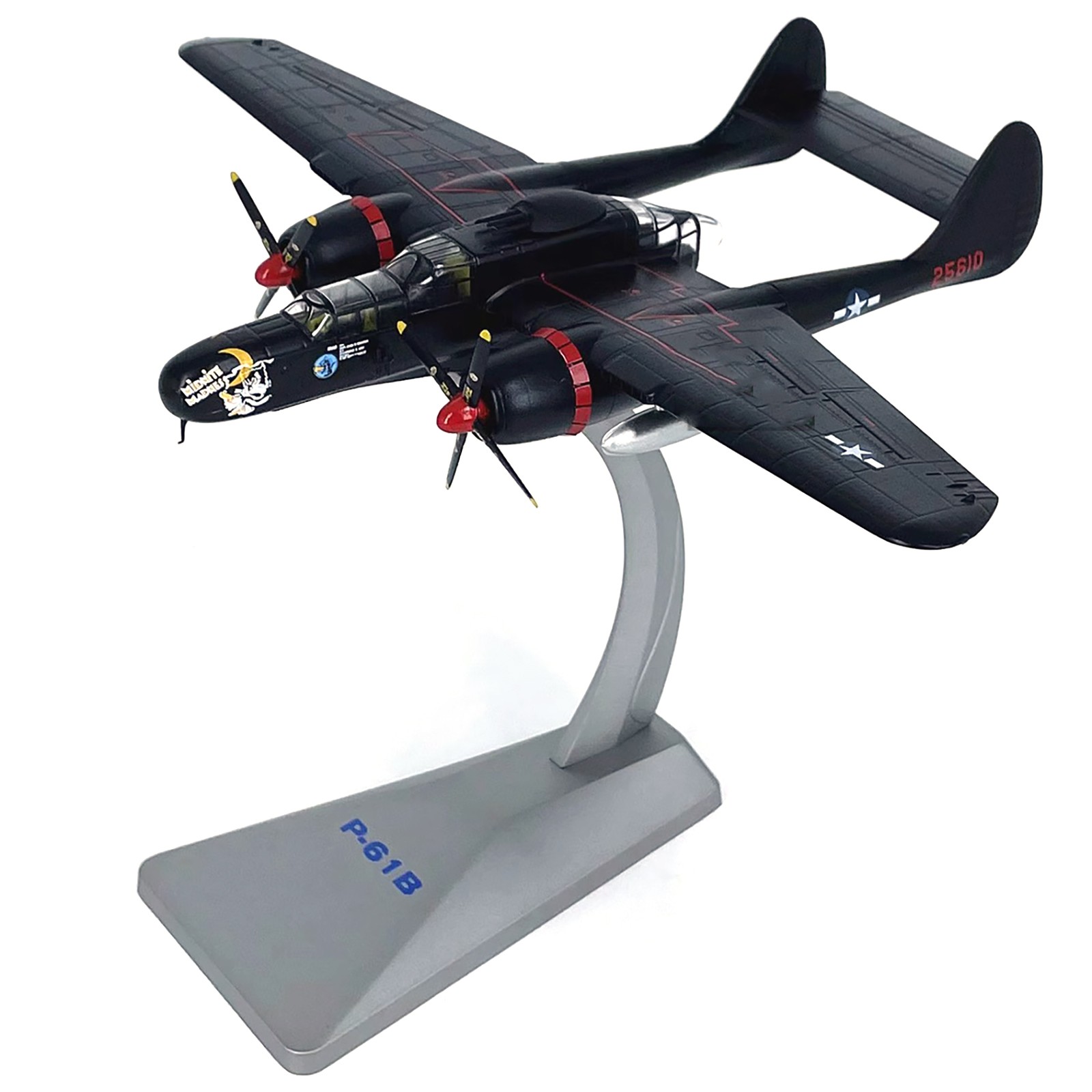 1/72 Scale WWII USA Air Force P-61B Black Widow Fighter Plane