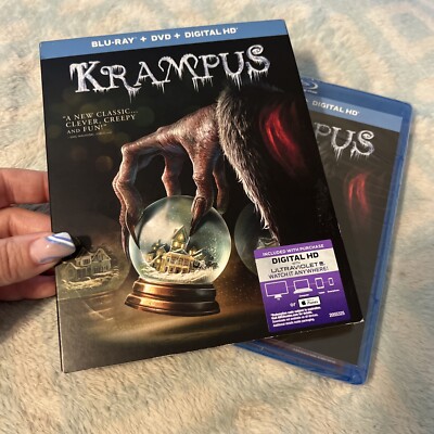 NEW** Krampus (Blu-ray, DVD, 2015) HORROR CHRISTMAS SLASHER CREATURE W~ Slip!