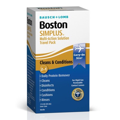 Boston Simplus Contact Lens Solution for Gas Permeable Contact Lenses Contact...