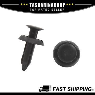 Piece of 100 6mm Hole Dia Plastic Push in Clips Rivet Retainer Fastener Pin Auto