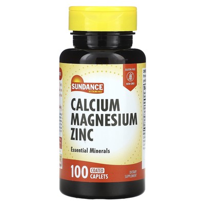 Calcium, Magnesium, Zinc, 100 Coated Caplets