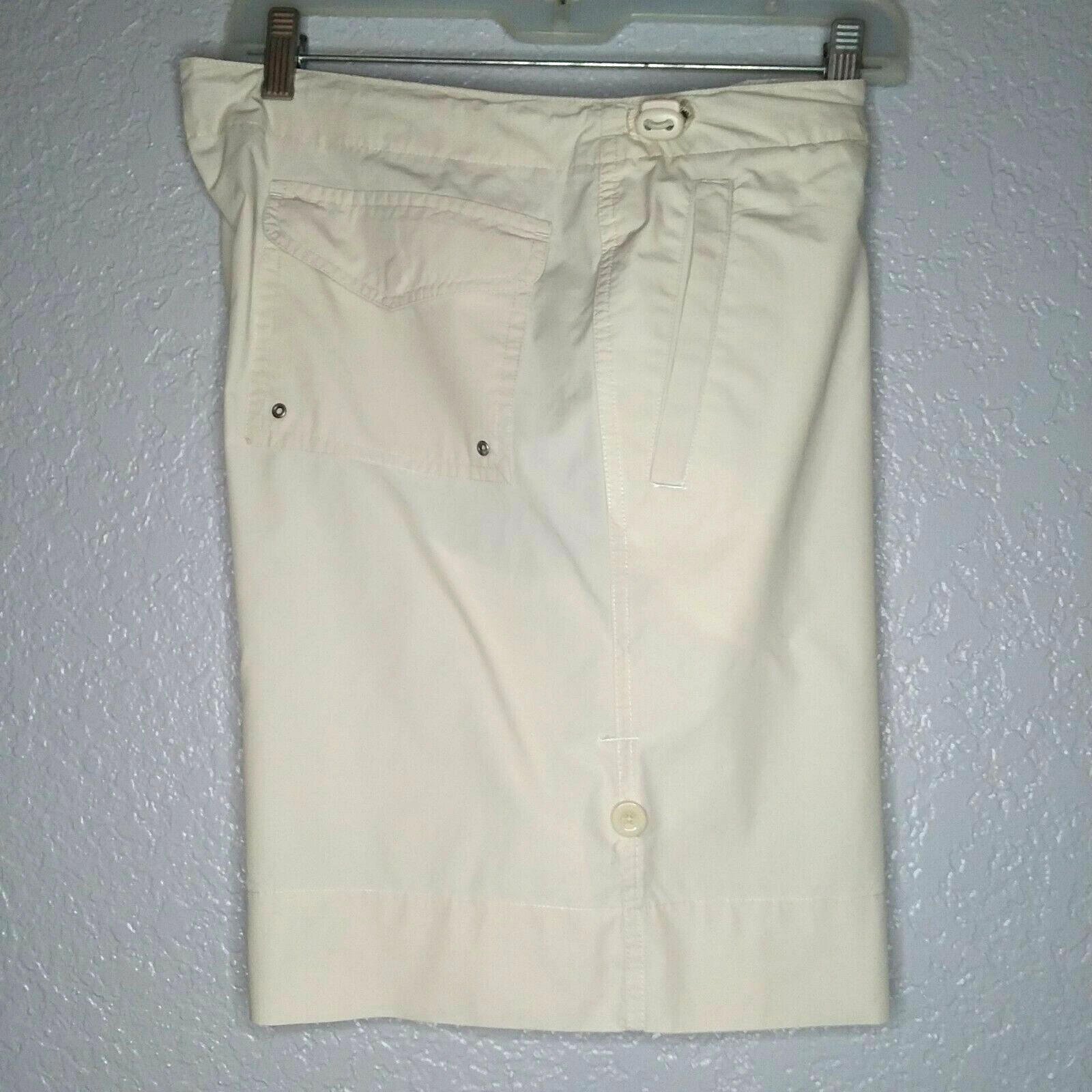 The Limited Women's Beige Shorts Medium Adjustable Waist The Limited Women's Beige Shorts Medium Adjustable Waist