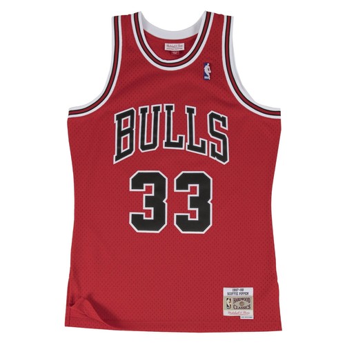 Мужская Mitchell & Ness NBA Swingman Road Jersey Bulls 97 Скотти Пиппен