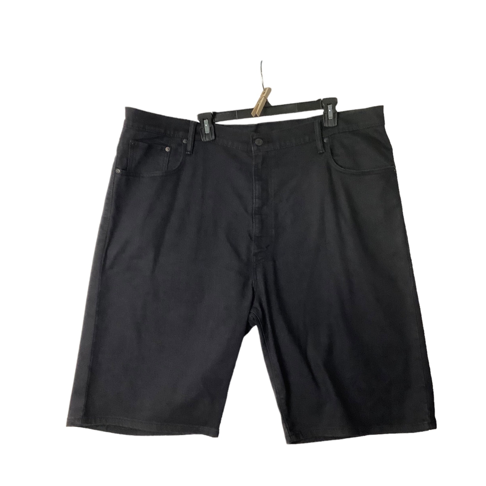Levi Strauss & Co.569 Black Denim Jean Loose Fit Shorts Men