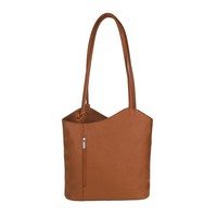 ITALy DAMEN LEDER RUCKACK TASCHE 2in1 Shopper Backpack Reise BAG Schultertasche