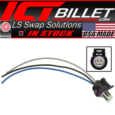 LS TPS 3-Wire Pigtail -Throttle Position Sensor Connector - LS1 LSX Plug