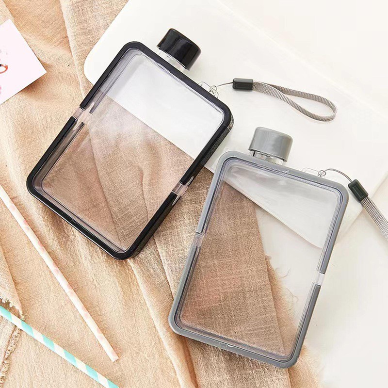 380ml Memobottle Kettle A5 Water Bottle Portable Flat Book Paper Drinks Cup Pad