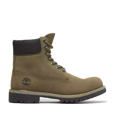 Мужские водонепроницаемые ботинки Timberland 6 дюймов премиум-класса из оливкового нубука (TB0A2P6W EO8)