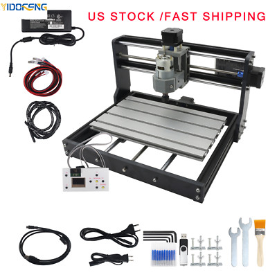 【US】Upgraded 3018-PRO 3 Axis CNC Router Machine Kit + GRBL Offline Controller
