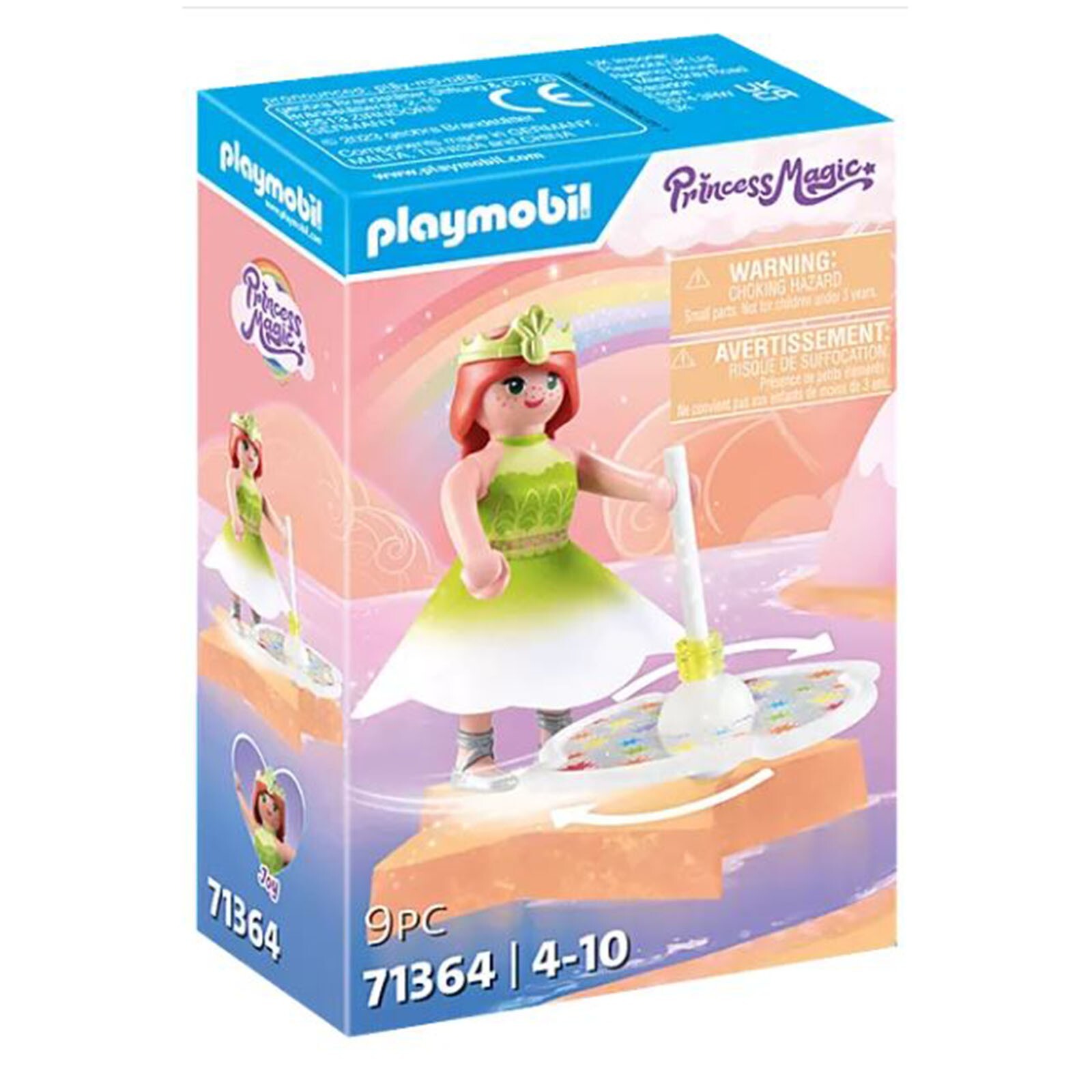 Игровой набор Playmobil Принцесса Волшебный радужный волчок со строительным набором Принцессы 71364
