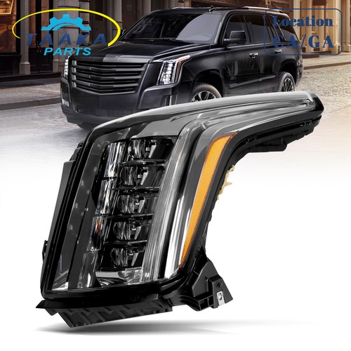 Для 2015-2020 Cadillac Escalade Фара со стороны водителя Полностью светодиодная Левая