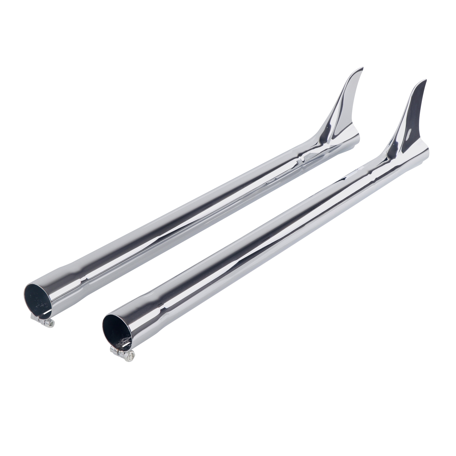 SHARKROAD 30'' Bronx Shark Fin Slip on Mufflers for Harley Touring