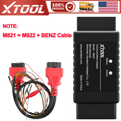 XTOOL M822 Adapter for Mercedes-Benz Car All Lost Work with X100PAD3/KC501/KC100