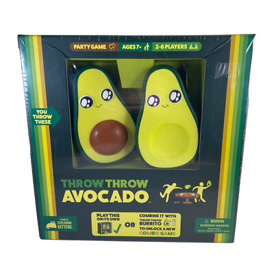 Throw Throw Avocado Game Fun Board Card Game Exploding Kittens NEW RELEASE