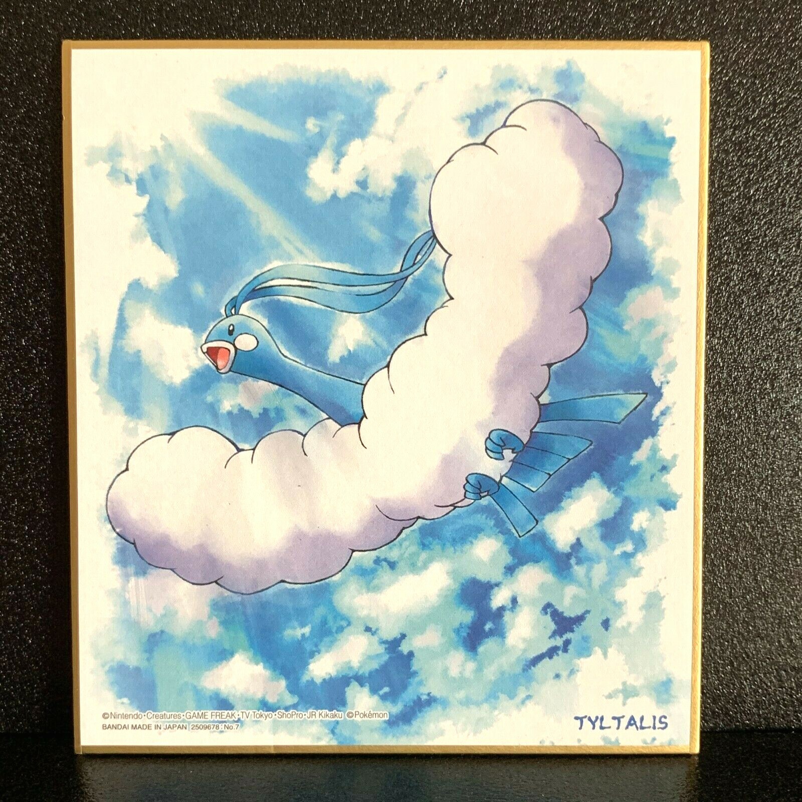 Altaria Pokemon Shikishi Art Board Official BANDAI Japanese